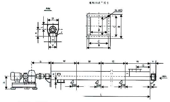 移动螺旋输送机示意图